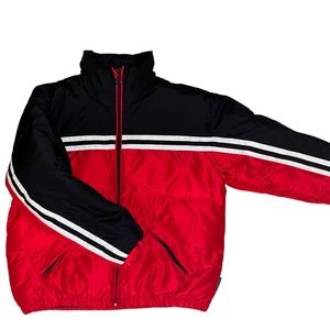 Bright Red Vintage Puffer Jacket Original Outerwear Braetek Sz Small